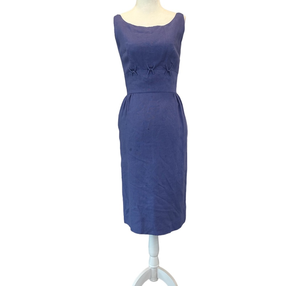 Vintage 50s/60s Linen Midi Dress